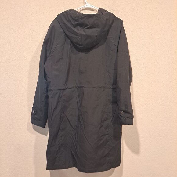 MICHAEL Michael Kors Softshell Hooded Cinched Waist Coat Black Size L NWOT - Picture 6 of 10